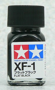 TAMIYA 琺瑯系油性漆 10ml 消光黑色 XF-1
